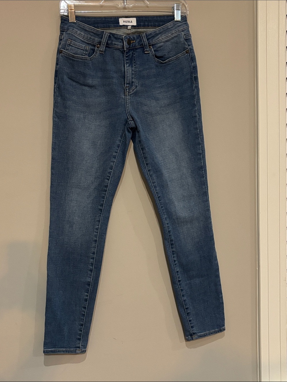 Pistola Dark Wash High-Rise Skinny Jeans size 27